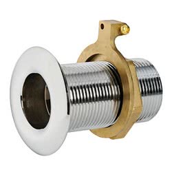 Brass threaded skin fitting