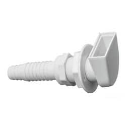 Skin fittings in white plastic