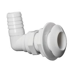 Scarico mare plastica 90° 1" x 19 mm