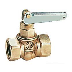 Rubinetto intercettazione carburante a grande passaggio con levetta rotante di 180°a molla