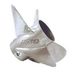 Stainless Steel Propellers RX4 15X18 RH Evinrude G2