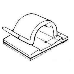 Fermacavo in Nylon autoadesivo