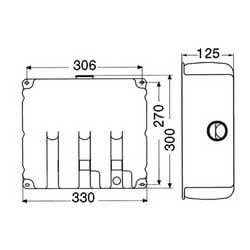 Lavavetri 9,7 l 2 pompe 12 V