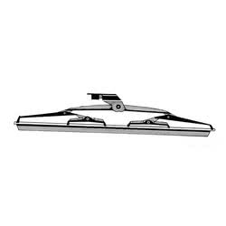 Spazzola in acciaio inox con spatole in silicone speciale per tergicristalli, colore nero opaco