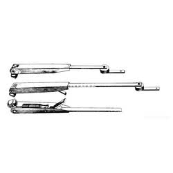 Braccio in Acciaio Inox telescopico, colore nero opaco