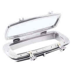 Oblò nylon bianco 400x200 mm