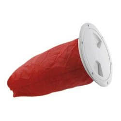 Botola stagna d'ispezione in ABS bianco/trasparente