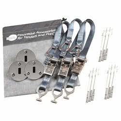 Kit composto da 3 padaye tipo Flush + 3 cinghie grigie 25 mm