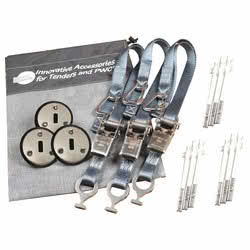 Kit composto da 3 padaye tipo Low profile + 3 cinghie grigie 25 mm