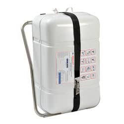 Vertical liferaft holder