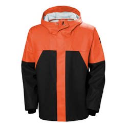 HH Storm Rain Jacket arancio/nero S