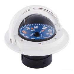 RIVIERA compass 3" w/cover blue rose/white body