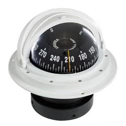 Bussola Riviera 4" con coperchio bianca/nera rosa frontale