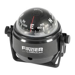 Bussola con staffa Finder nera, rosa nera