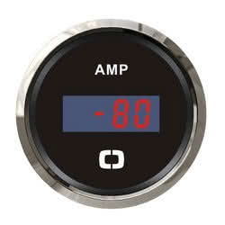 Digital ammeter w/shunt black/glossy