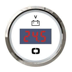 Digital voltmeter 8/32 V white/glossy