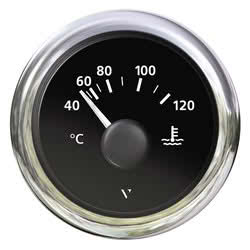 Water thermometer black