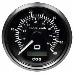 Log con bussola GPS nero/nera