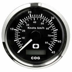 Speedometer w/GPS compass black/glossy