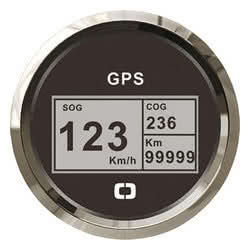 Log con bussola e totalizzatore GPS nero/lucida