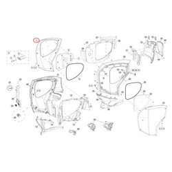Cover Assembly, Port Bright White Evinrude BRP