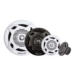 Coppia di casse a doppio cono 3'' 2x20 W nere Marine Nautiche Altoparlanti Nautici