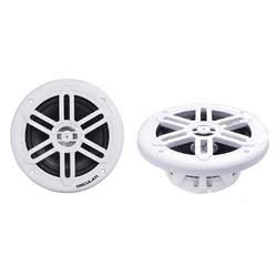 Coppia di casse stereo doppio cono bianche 5,25" - 2X80W Marine Nautiche Altoparlanti Nautici