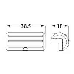 Protezione per pontile CORNER blu