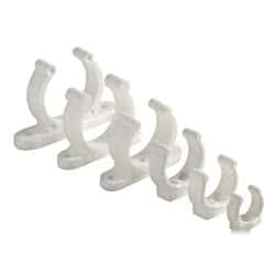 Clip bianca plastica pesante 45 mm Laccio