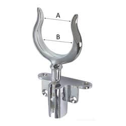 Speciale scalmo in ottone cromato