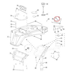 STUD, 1/4 in. (6.35 mm) Negative battery cable