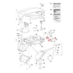 Nut  5/16 inch - 8mm - for Positive battery stud to battery cable