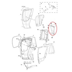 Pannello frontale nero Evinrude G2 3,4L - Da 200ho a 300