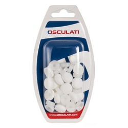 Washer w/ snap-on cap white 4.8/6.0 mm