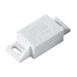 Chiusura magnetica fissaggio ad angolo bianca