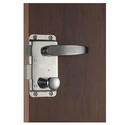 Serratura senza maniglia e maniglia con blocco pomello dall'interno e chiave Yale dall'esterno