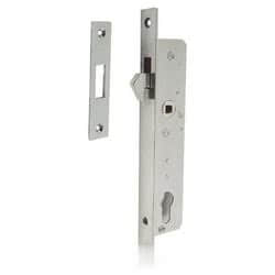 Serratura INOX per porte scorrevoli