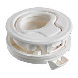 Alzapagliolo per chiusura sportelli con maniglietta rientrante a molla