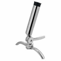 Swivelling rod holder in stainless steel 316