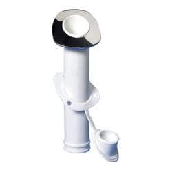 Portacanna da incasso con flangia inox, inclinazione 60°