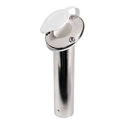 Portacanne inox 60° tappo bianco