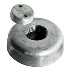 Anodo con fissaggio a scomparsa