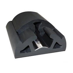 Profilo parabordo Bino nero 90 mm - 12 mt Bottazzo Parabordi Paracolpi