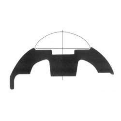 Base per profili PVC bianco 60 mm