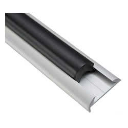 Anodises aluminium profile 38x9+5 mm
