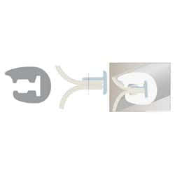 Profilo parabordo PVC 33 x 30 mm nero Bottazzo Parabordi Paracolpi