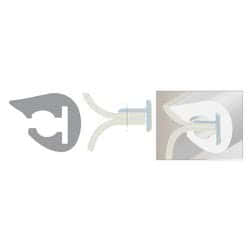 Profilo parabordo PVC 36 x 38 mm nero Bottazzo Parabordi Paracolpi