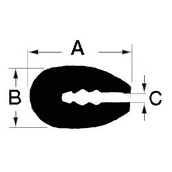 Profilo per bordatura vetroresina, legno, metallo