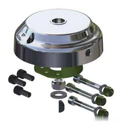 Dispositivo antifurto X90 coprimozzo 90° cromato