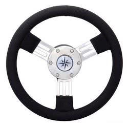Pegaso steering wheel SS spokes Ø 300 mm black